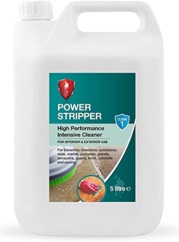 LTP POWER STRIPPER INTENSIVE CLEANER- Ideal for heavily soiled surfaces, removes old layers of sealer| oxidised boiled linseed oil | residual grout on the surface (5L)