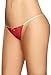 Laura SL103146CO-M Womens Adjustable Thong See Through Lace44; Coral - Medium