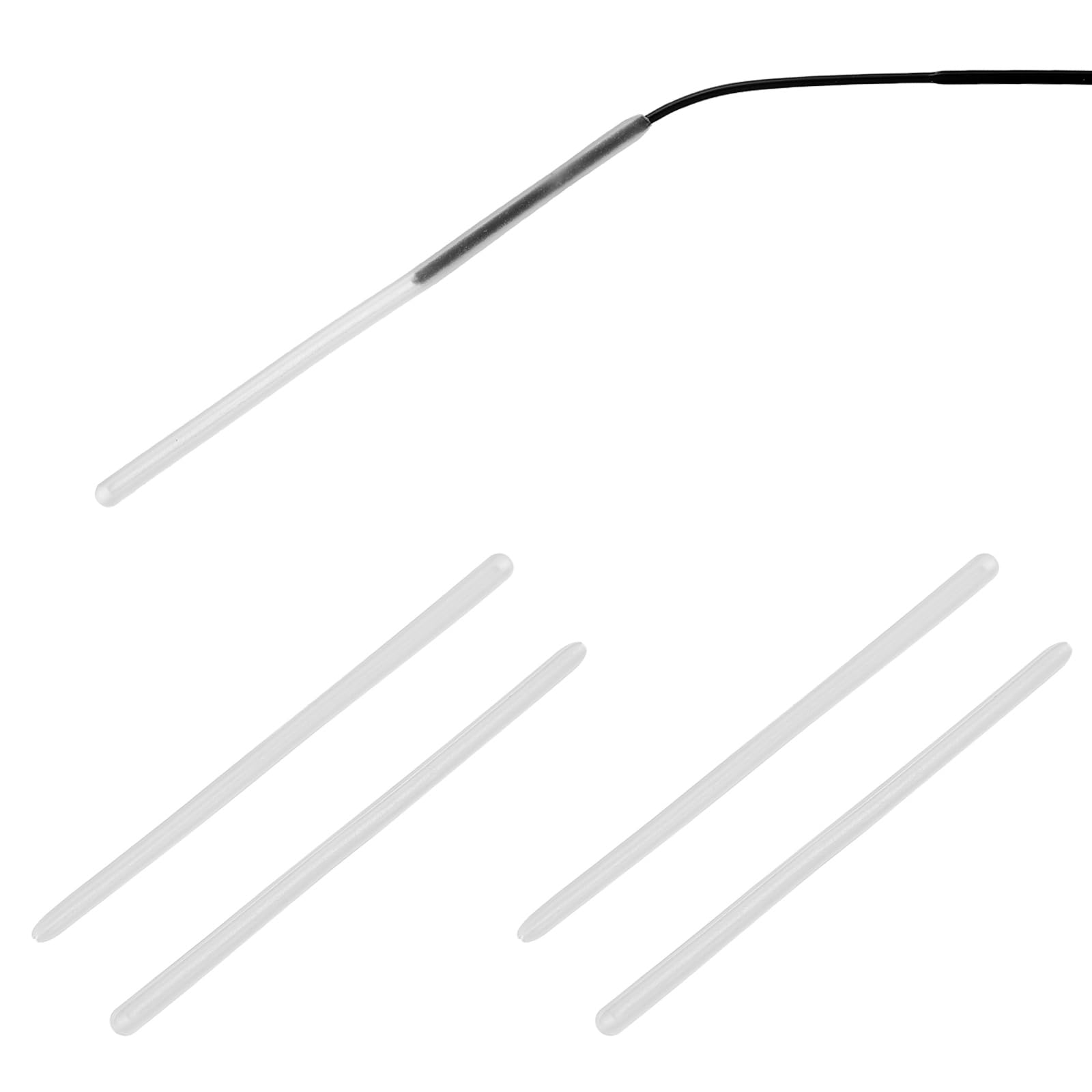 Photo 1 of PATIKIL 2 Pairs Eye Glass Replacement Temples, Silicone Anti-Slip Eyeglass End Tips Glasses Retainers Fits 1-1.2mm for Round Thin Metal Eyeglass Sunglasses Temple, ?TY146? White