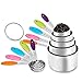 Measuring Cups and Spoons Set, Stainless Steel Dry Measuring Cup and Measuring Spoons for Kitchen DIY Making ,Dry and Liquid Ingredients