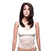 Brown Synthetic Lace Front Wigs for Women Natural Hair Heat Resistant Fiber Hair Yaki Synthetic Straight Brown L Part (18 Inch, Brown)