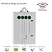 Breezesmile Lights Switch Receiver, Simple Wired-in 4 Wire Controller Compatible with Wireless Switch to Remote Control Light Lamp Fixture On/off, AC85-265V (Contain Receiver Only)