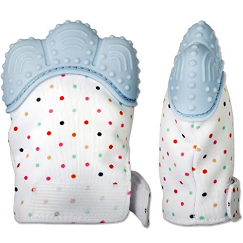 Teething Mittens for Babies with Baby Food Feeder Pacifier Teether