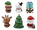 Ebros Limited Edition Christmas Furry Bones Chimney Santa Claus Nutcracker Gingerbread Man String Light Bulb Skeletons Figurine Set of 4 Skeleton Skulls Furrybones Holiday Jolly Season Collectibles