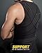 Leo Mens Abs Slimming Body Shaper with Back Support,White,Large