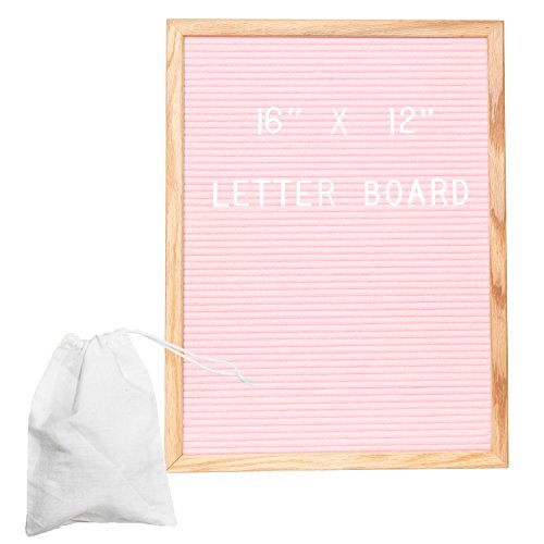 Buy Pink Felt Letter Board with 650 Letters, Numbers & Symbols 16 x