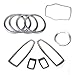 eastar Window Switch Panel Cover Door Speaker Trim Steering Wheel Ring Multimedia Buttons Cover fit for BMW 3 Series F30 F34 320 328