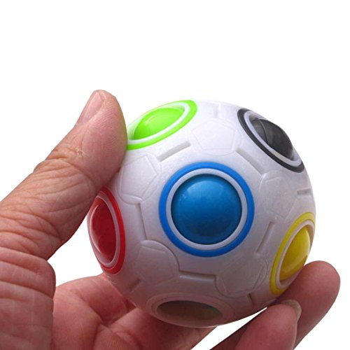 image for Magic Rainbow Ball, Forthery Rainbow Ball Magic cube LED Fidget toy pu