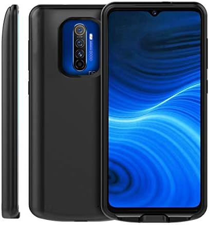 fitmore Compatible with Oppo Realme X2 Pro 6500mAh Battery Case, Extended Battery Pack Charging Power Bank Case Cover for Oppo Realme X2 Pro,Black