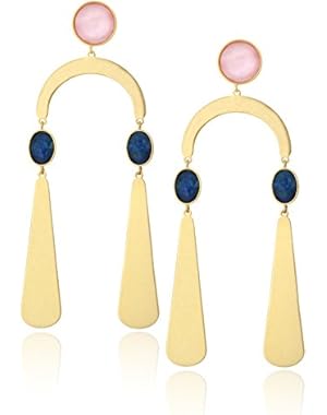 Womens Mobile Statement Drop Earrings, Multi