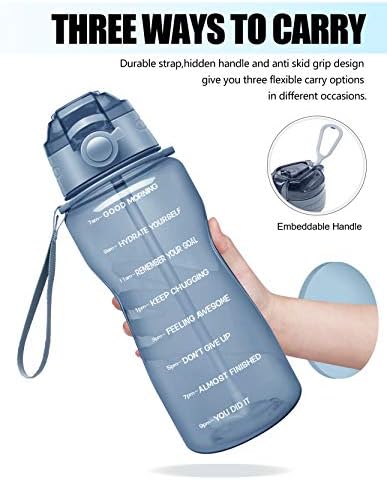 Half gallon water bottle in various colors, priced at $18.99.