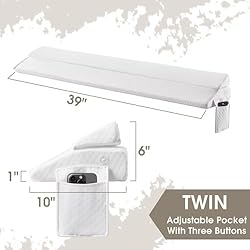 RUJIPO Twin Size (39"x10"x6") Bed Wedge Pillow for