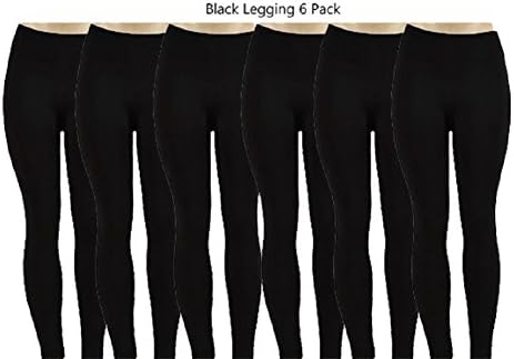 Unibody Apparel 1 or 6 Pack Soft Fleece Lined Leggings – (Plus Sizes Available)