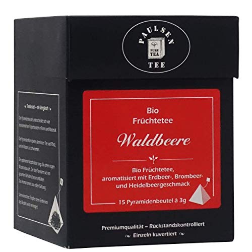Bio Waldbeere 15 x 3g (155,33 Euro/kg) Paulsen Tee Früchtetee im Pyramidenbeutel - Bio, rückstandskontrolliert… – Bild 4
