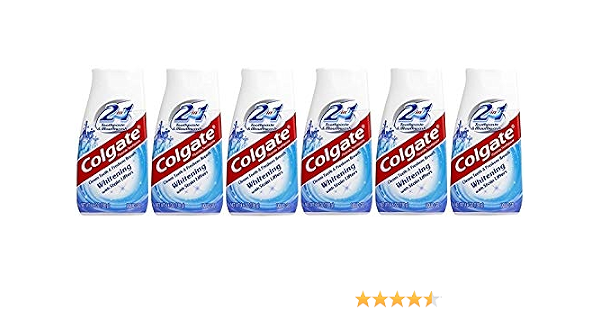 Colgate 2in1 toothpaste&mouthwash - mint Liquid Gel active ingredient: sodium monofluorophosphate (0.76%) (0.13% w/v fluoride i (035000762177)
