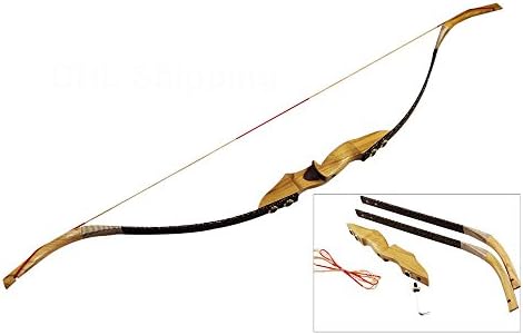30-50 Lb Takedown Bow Wood Riser Left/Right Handed (Left, 50 LB)