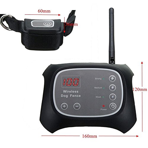 WXLAA Wireless Electric Pet Fence Containment 1 Dog System Waterproof Transmitter Collar