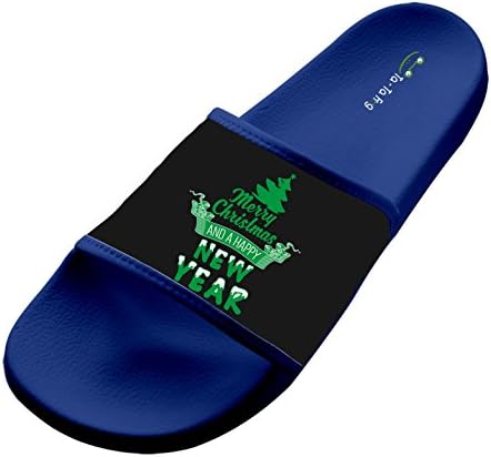 Syddey Merry Christmas and a happy New Year Unisex Slipper Summer Casual Anti-Slip Indoor Slipper 15