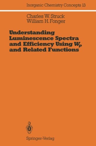 Understanding Luminescence Spectra and Efficiency Using Wp and Related Functions (Inorganic Chemistry Concepts) (Volume 13)