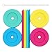 Wide Mouth Mason Jars Straw Lids + Silicone Straws + Cleaning Brush, Plastic Lids with Straw Hole, Great for Kids & Adult Drinks, Reusable, No Rust, BPA Free - 4 Pack