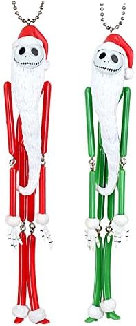 Jack Skellington Nightmare Before Christmas Tree Ornaments, Cellphone or Car Pendant, 2pcs