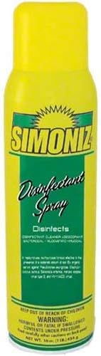Simoniz Disinfectant Spray Hospital Grade Kills HIV-1 AIDS Virus, Polio, Influenza, Mold, Mildew - 15 oz