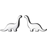Tiny Dinosaur Stud Earrings S925 Sterling Silver Minimalist Mini Animal Statement Earring Studs Cartilage Tragus Piercing Jewelry Gifts for Women Sensitive Ears