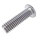Fastenere Button Head Socket Cap Screws - M6-1.00 x 16MM (50-Pack) Stainless Steel 18-8, Full Thread, Plain Finish, Flat Point, ISO 7380 Metric Screw Set, Easy to Install w/Allen Hex Socket Drive