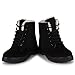 Susanny Suede Flat Platform Sneaker Shoes Plus Velvet Winter Women's Lace Up Black Cotton Snow Boots 8.5 B (M) US