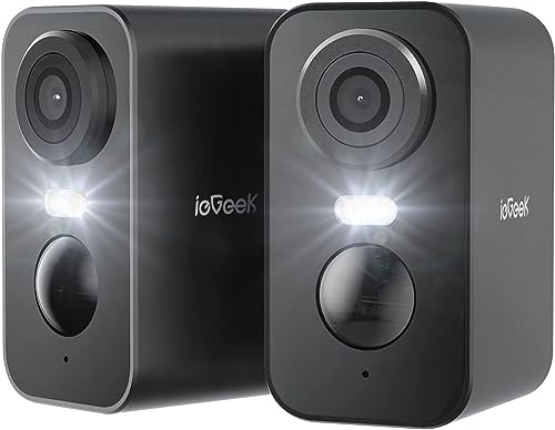 ieGeek 2K/3MP Überwachungskamera Aussen/Innen Akku, 2,4GHz WLAN Kabellos