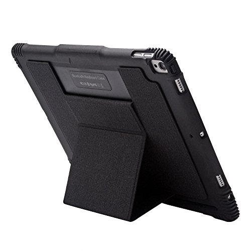iPad Keyboard Portfolio, Zipper Padfolio Organizer Folio Case with Bluetooth Keyboard for 9.7 inch iPad Pro
