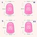 16-Piece Silicone Finger Guards (4 Sizes S/M/L/XL) for Paperwork, Embroidery