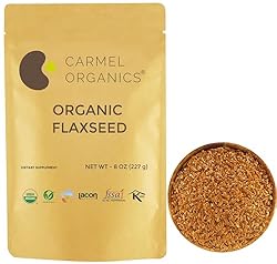 Organic Flax Seeds Whole 8 Ounce or 227g