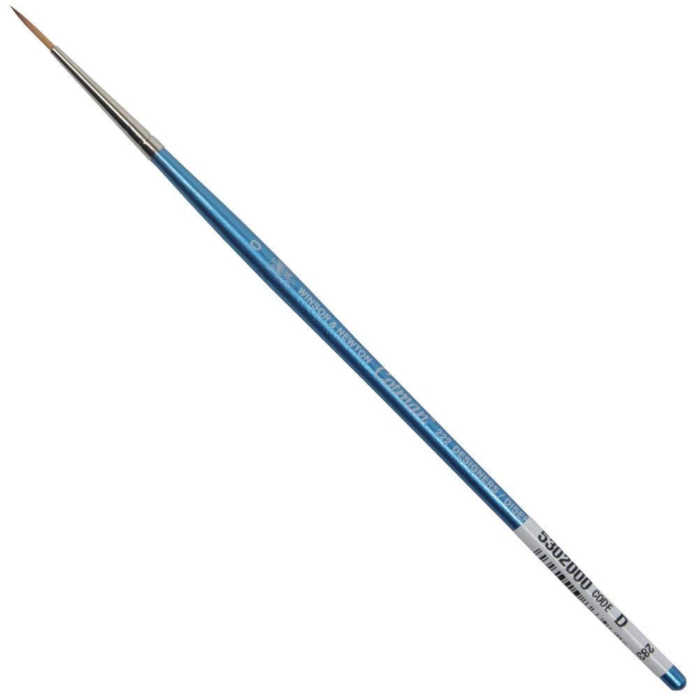 Winsor & Newton Cotman Series 222 Designer Round Short Handle Brush #0 — image 1