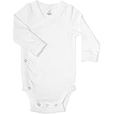 Parumia Unisex Baby Long-Sleeve Onesie Bodysuit - 100% Organic Cotton, Soft and Breathable Baby Clothes - Room-To-Grow