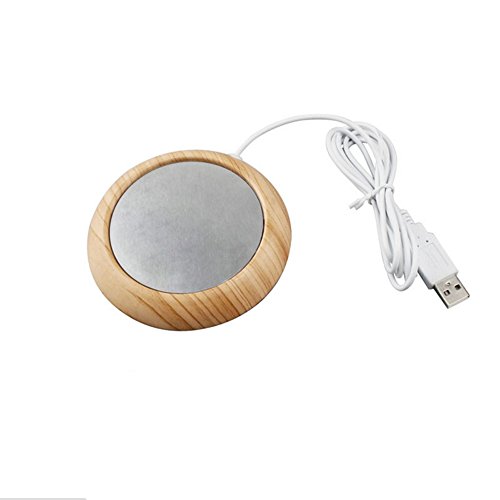 UniM Coffee Warmer USB Mug Warmer Beverage/Drink/Tea Warmer for Office/Home Use (Light Wood Grain)