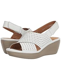 Clarks, Reedly Variel, sandalia con taco de cuña para mujer.