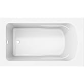 PROFLO PFS6036N Lansford 60" x 36" Drop In Acrylic Soaking Tub with Reversible Drain and Overflow - White