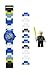 LEGO Star Wars 8020356 Luke Skywalker Kids Buildable Watch with Link Bracelet and Minifigure | blue/white | plastic | 25mm case diameter| analog quartz | boy girl | official