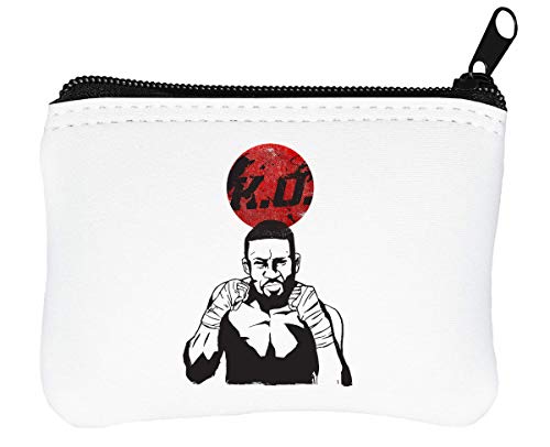 Boxing KO Design Zipper Wallet Coin Purse
