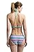 NYC-Fashion Bikini Crystal Charm Crossover Harness Waist Belly Body Chain Necklace (Gold)