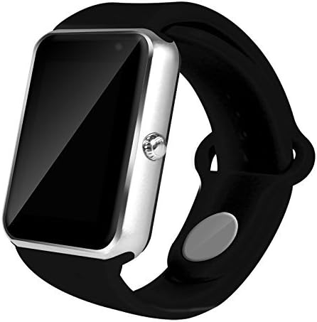 2017 Newest BAOSG Bluetooth Smart Watch with SIM Card Slot Smart Health Watch Independent Smart phone for Android IOS Smart watch. (Silver+Black)