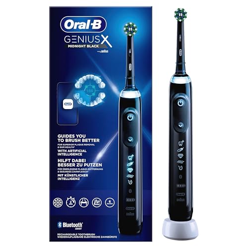 Oral-B Genius X Elektrische Zahnbürste/Electric Toothbrush mit künstlicher Intelligenz & Putztechnikerkennung, visuelle Andruckkontrolle, 6 Putzmodi i
