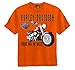 Harley-Davidson Little Boys' Tee, No Rules Motorcycle Shirt, Orange 0284198