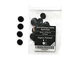 (25 Pack - Small Black) Aromatherapy Diffuser Locket Necklace Refill Pads