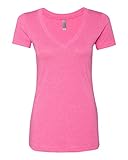 Next Level Womens Tri-Blend Deep V Tee 6740 -VINTAGE PINK 2XL