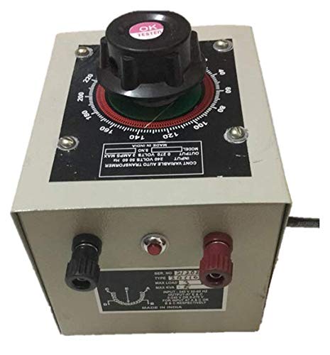 DENKO Variac/Dimmerstat/Auto transformer Single Phase 0-270V 2 Ampere ...