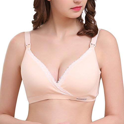 Cotton Women's Nursing Bra Maternal Postpartum No Rims 2 Breastfeeding Systems Bras