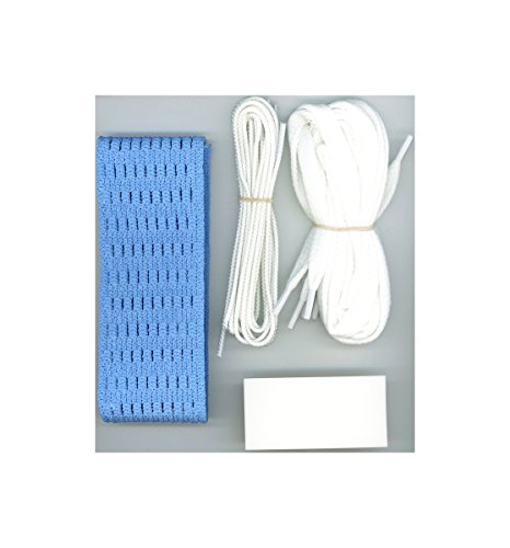 Jimalax Lacrosse Hard 10 Diamond Attack Mesh Full Stringing Kit CarolinaBlue Kit-Hard-15m-CarBlu-1P