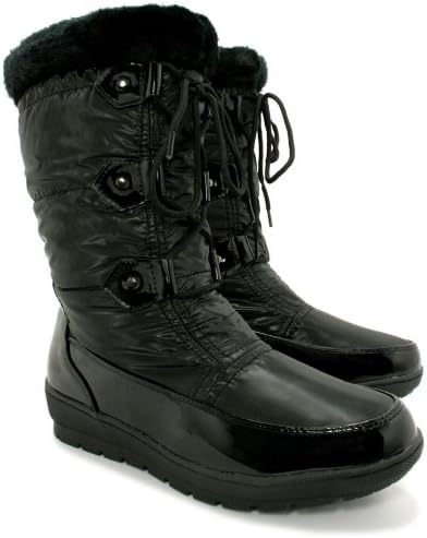 WINTER SNOW SKI YETI FUR MOON LADIES FLAT BOOTS SZ 3